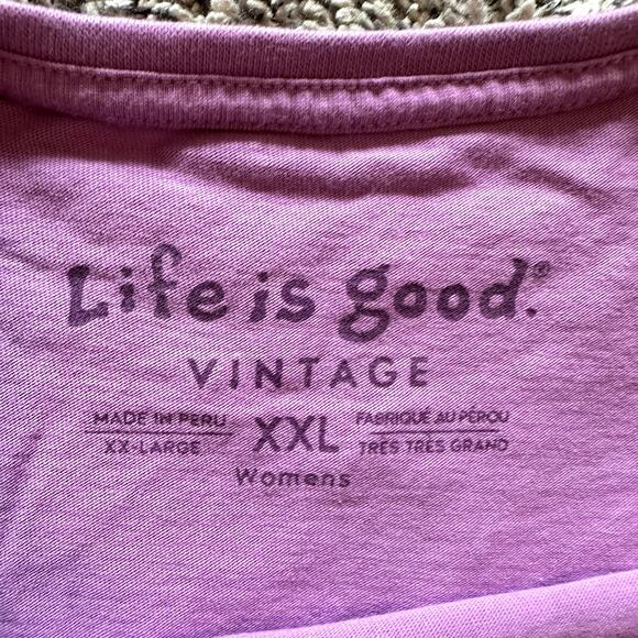 LIFE IS GOOD Long Sleeve Graphic Tee Size XXL Retro Casual Indie Hipster Classic - Picture 8 of 9